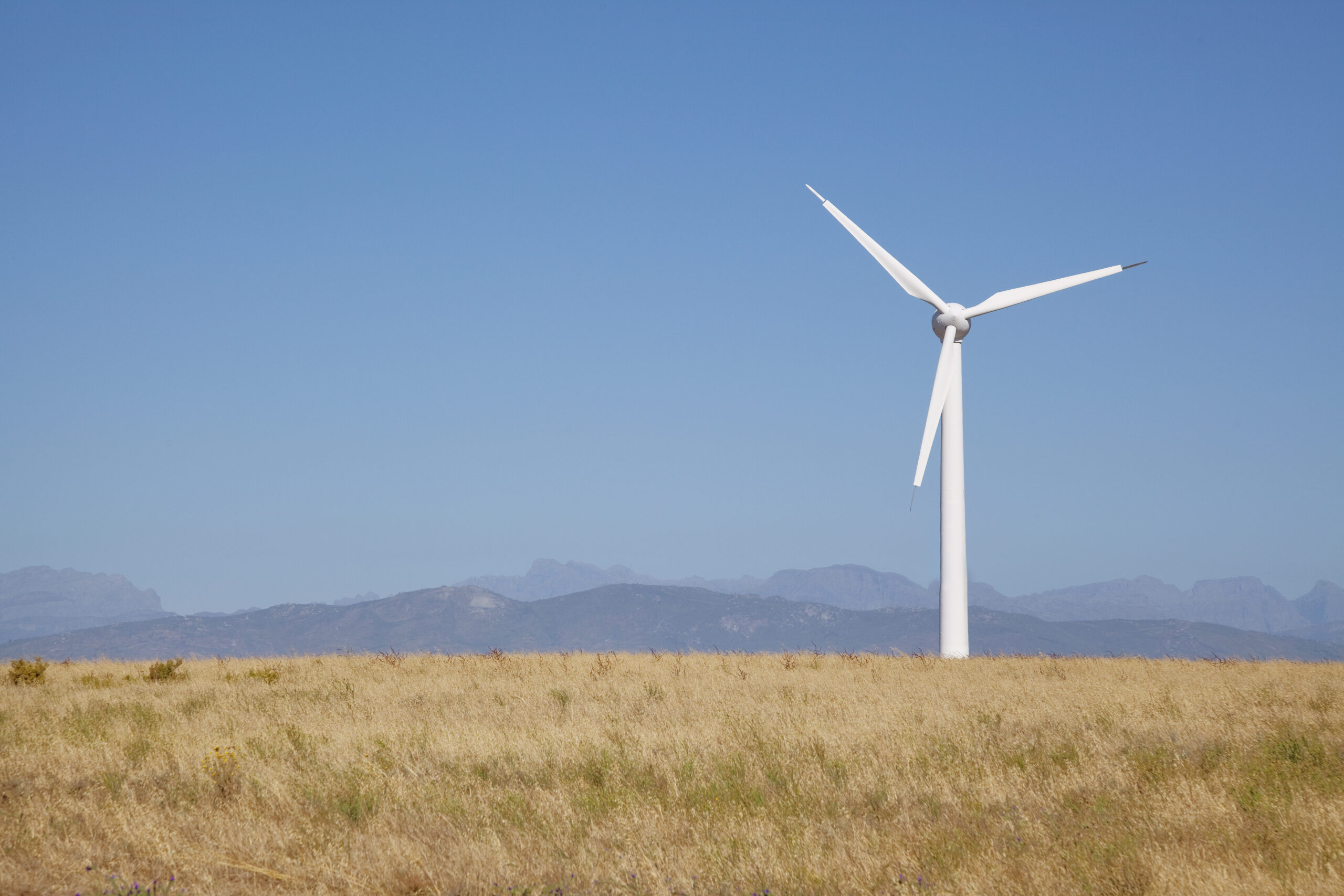 Wind power generators, wind farm, Western Cape, South Africa